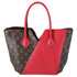 Louis Vuitton Monogram Kimono MM Brown Red Tote Bag Canvas Shoulder Bag M40459